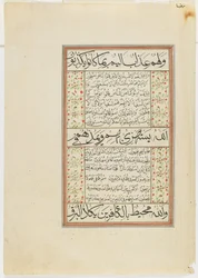 Folio aus einem Koran, Sure 2:10-26, losgelöstes Manuskriptfolio, 2. Hälfte des 16. Jahrhunderts oder später